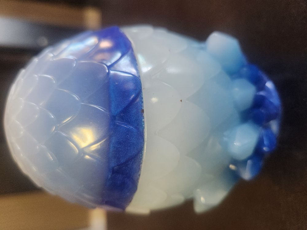 Crystal Egg Epoxy Trinket Holder